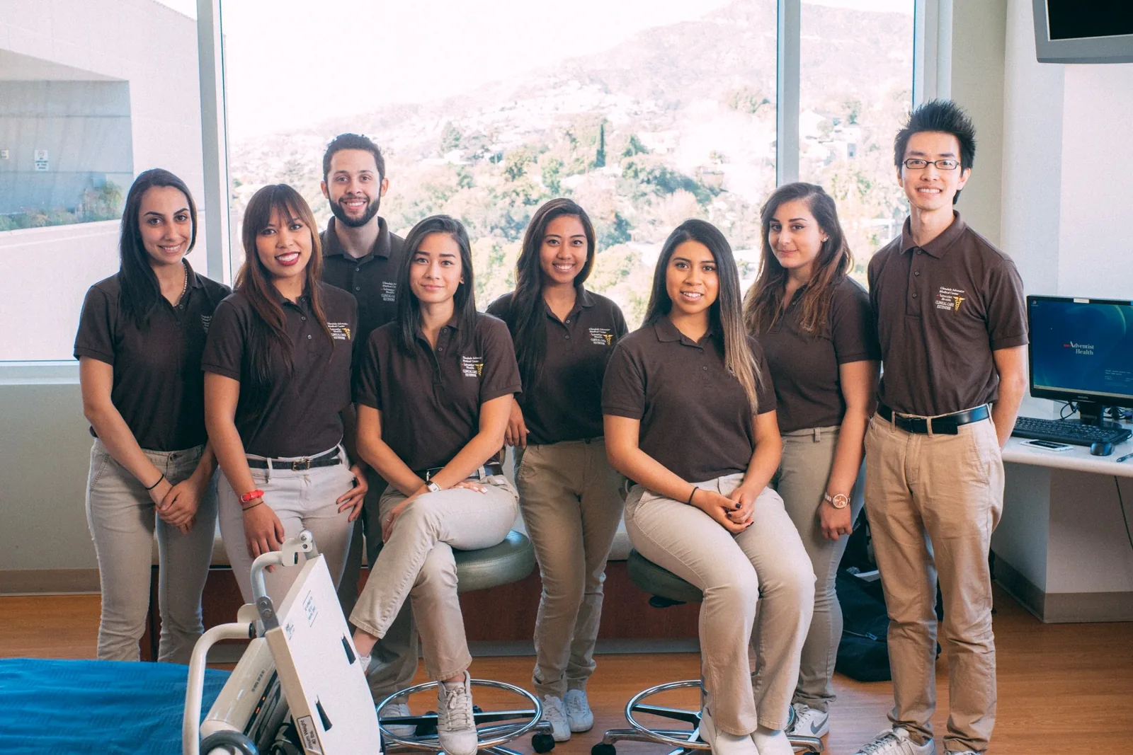COPE Health Scholars students together at a clinical site